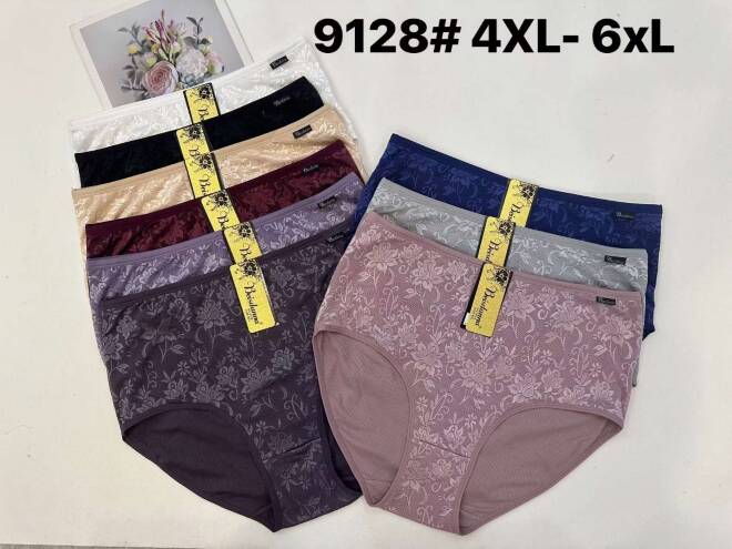 Majtki damskie 9128 MIX KOLOR 4XL-6XL