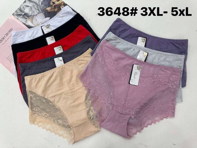 Majtki damskie 3648 MIX KOLOR 3XL-5XL 1