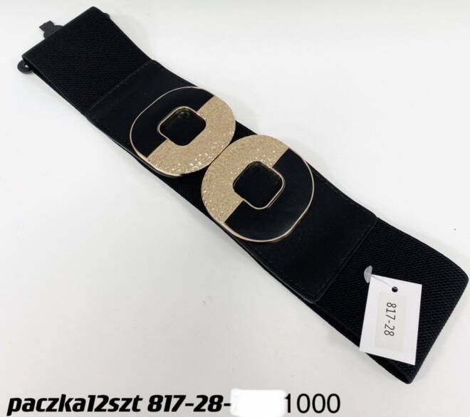 Pasek damskie 6641 1 kolor  Standard 1