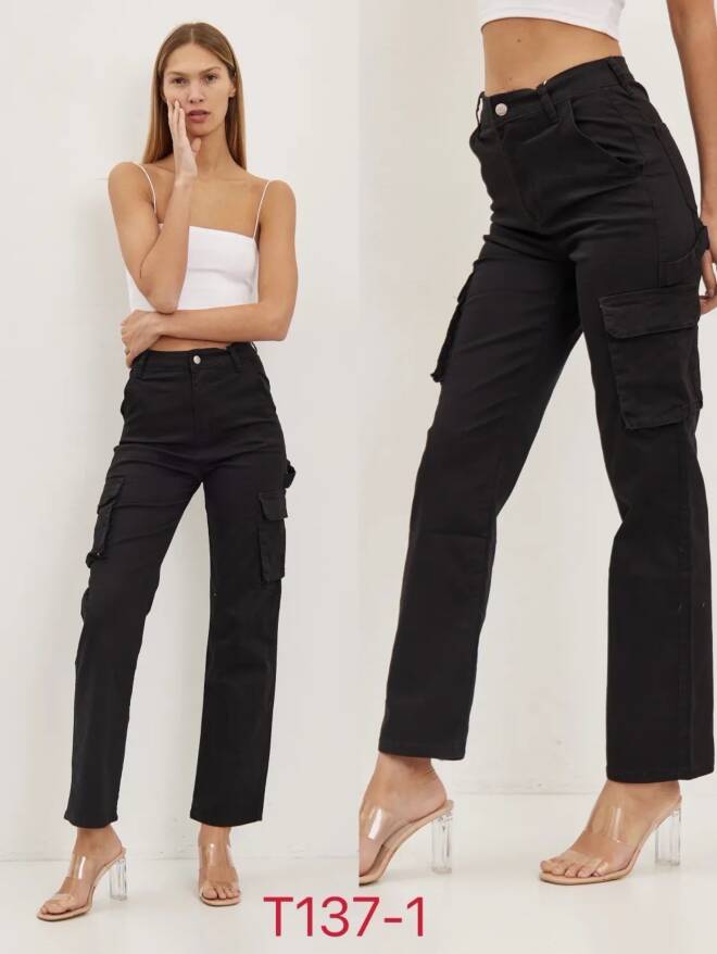Jeansy damskie T137-1 1 kolor  34-42 1