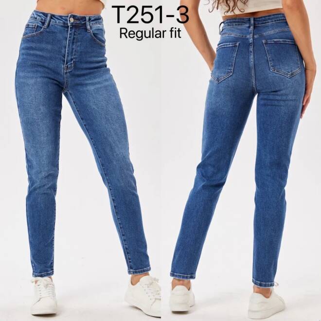 Jeansy damskie T251-3 1 kolor  34-42