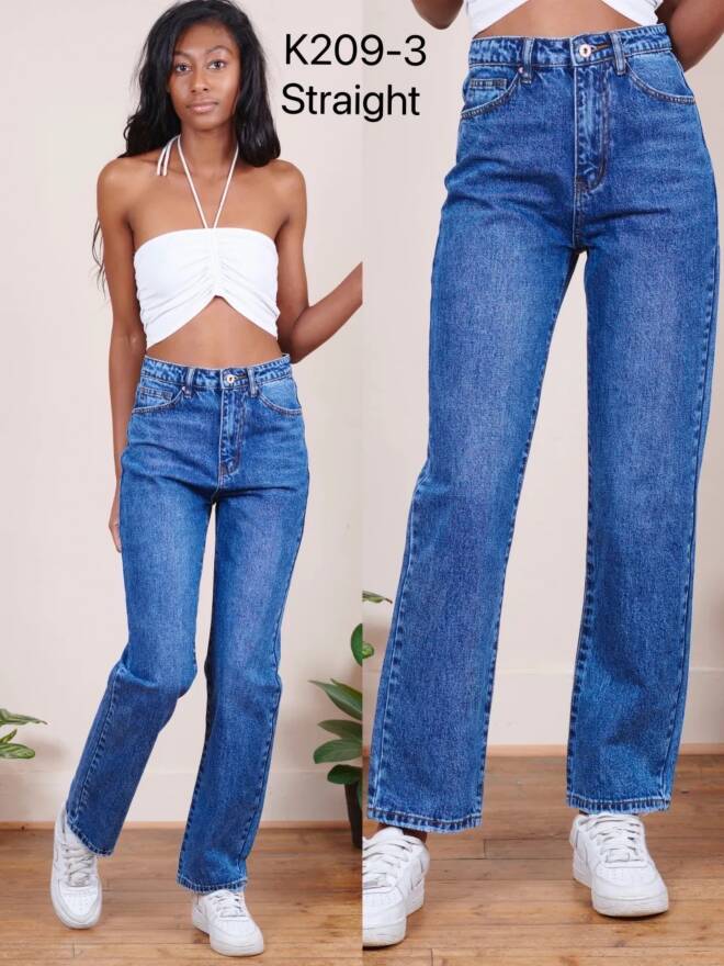 Jeansy damskie K209-3 1 kolor  34-42 1