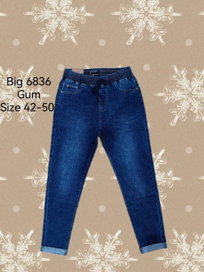 Jeansy damskie 6836 1 kolor  42-50 1