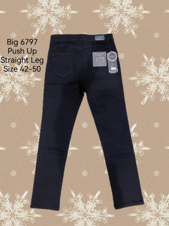 Jeansy damskie 6797 1 kolor  42-50