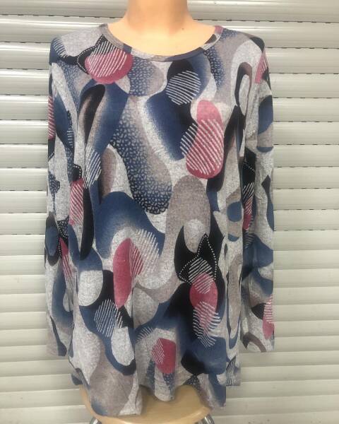 Bluzka damskie 8001 Mix kolor 4XL-8XL