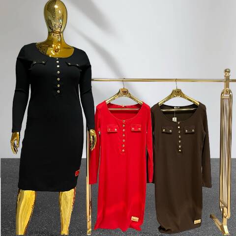 Sukienka damskie 8108 1 kolor Standard (Towar Tureckie)