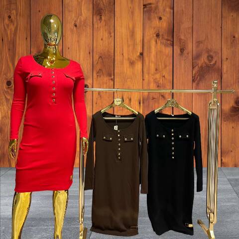 Sukienka damskie 8109 1 kolor Standard (Towar Tureckie)