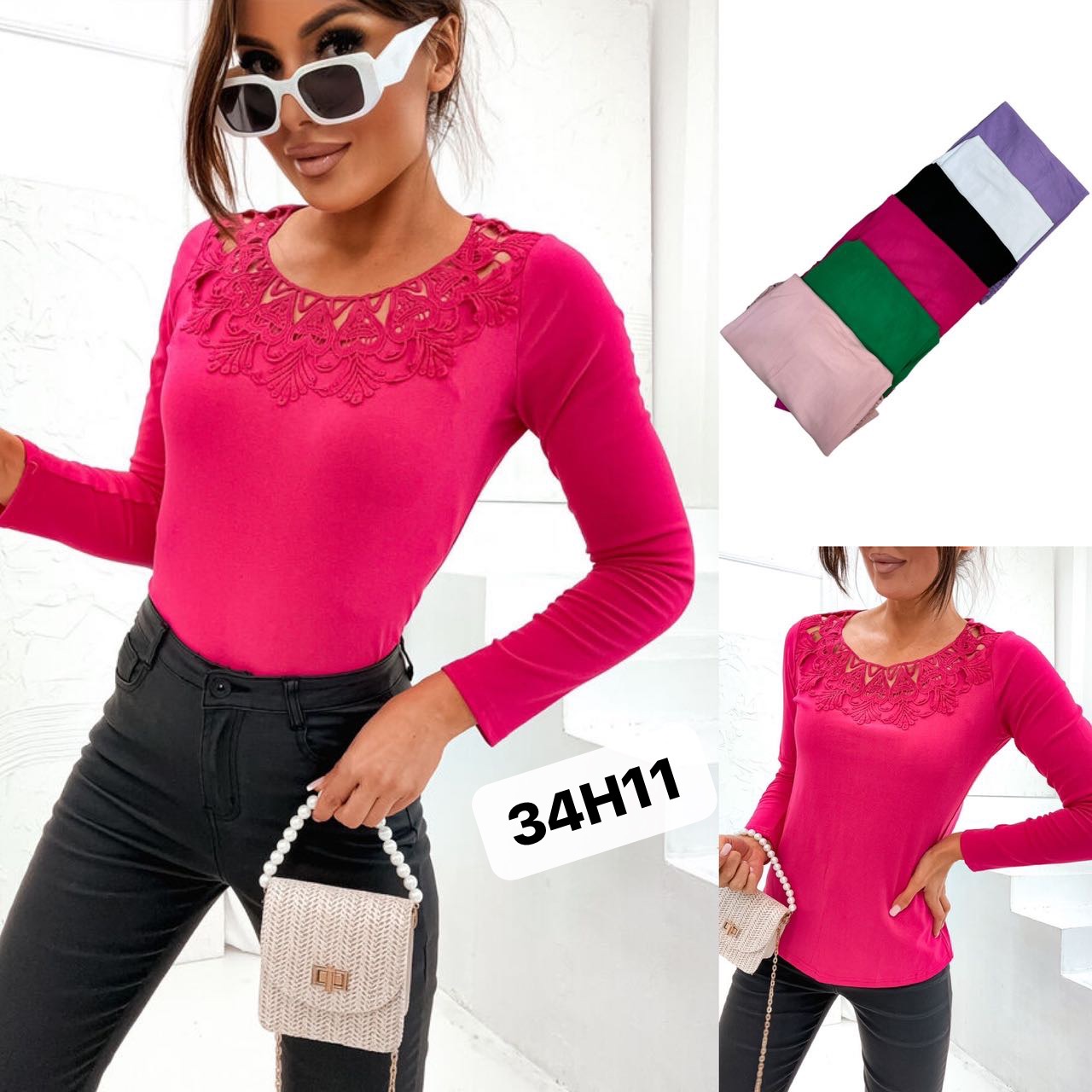 Sweter damskie H11 Mix kolor M-2XL