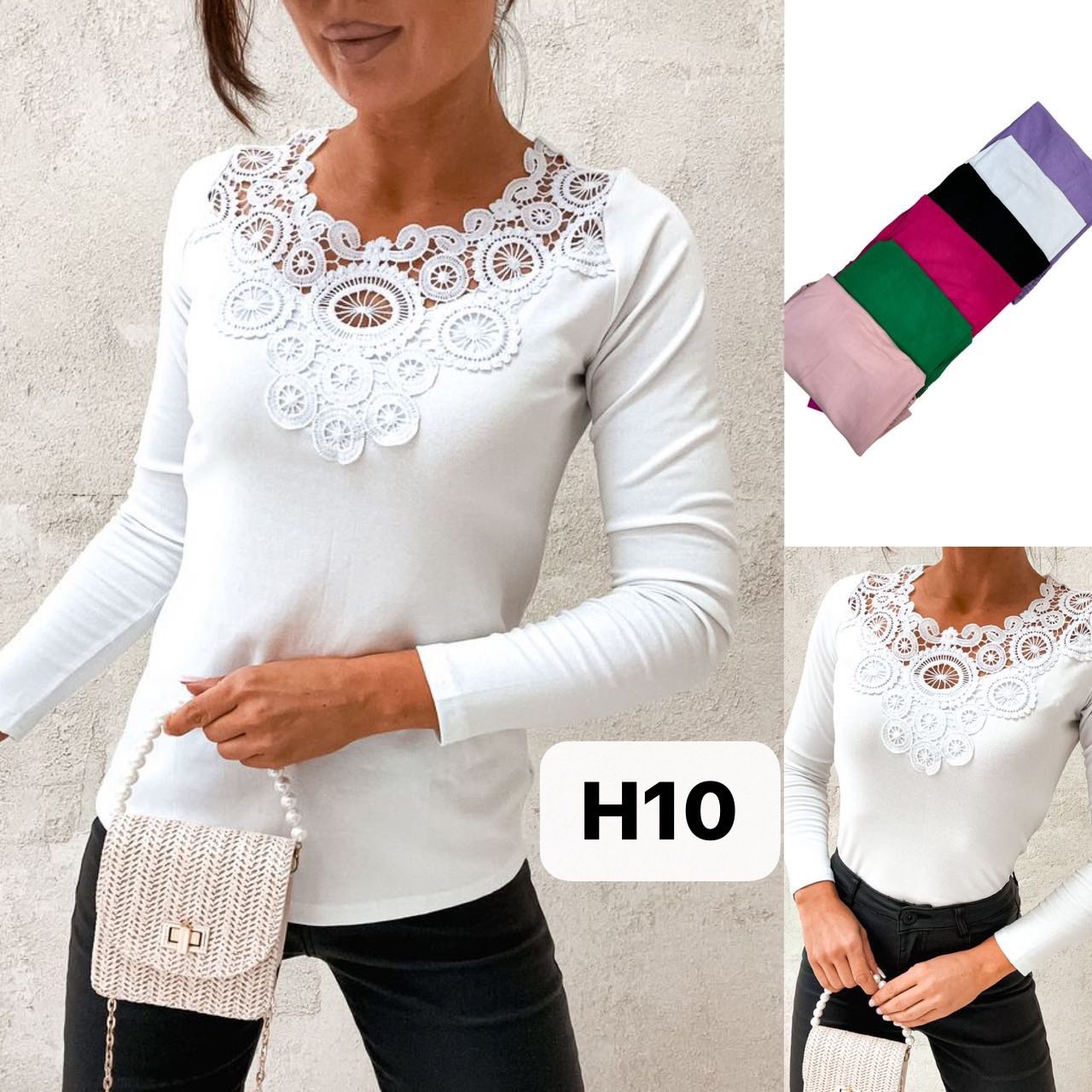 Sweter damskie H10 Mix kolor M-2XL 1