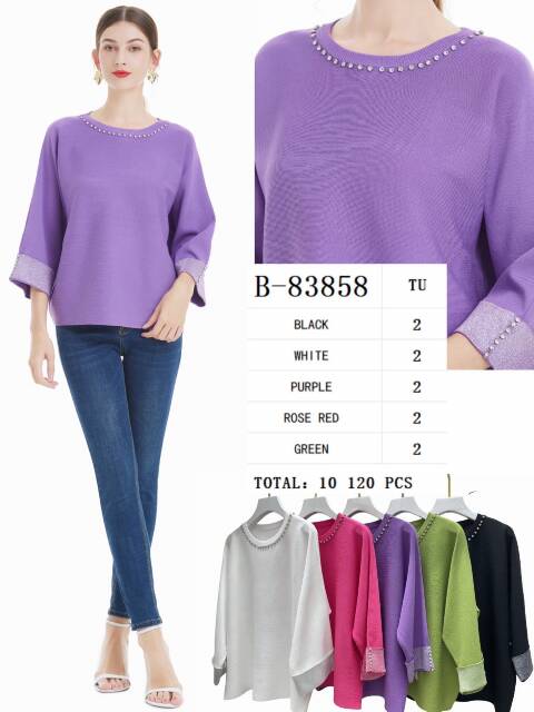 Sweter damskie B-83858 Mix kolor Standard 1
