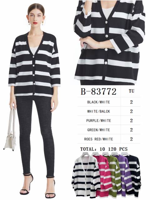 Sweter damskie B-83772 Mix kolor Standard