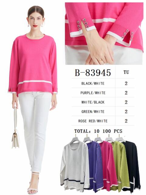Sweter damskie B-83945 Mix kolor Standard 1
