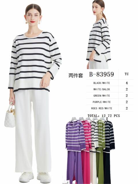 Komplet damskie B-83959 Mix kolor Standard