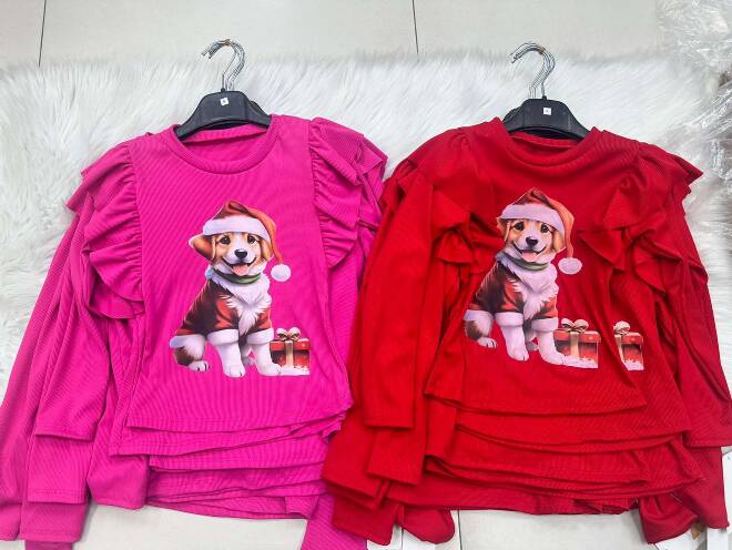 Bluzki dziewczęce 0081 1 kolor  6-16