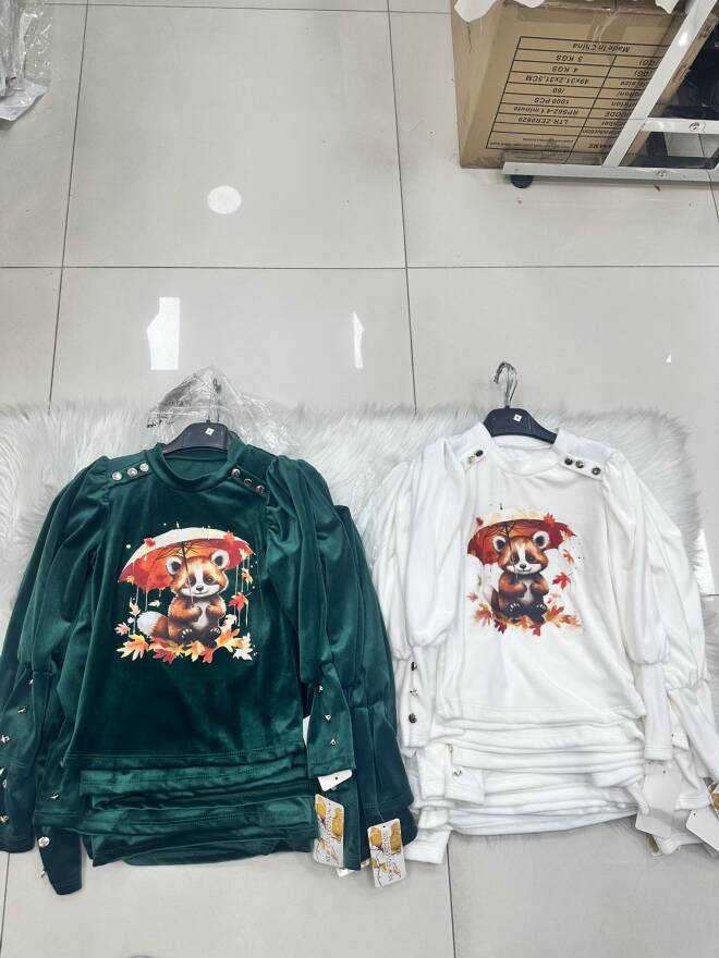 Bluzki dziewczęce 0083 1 kolor  6-16 1