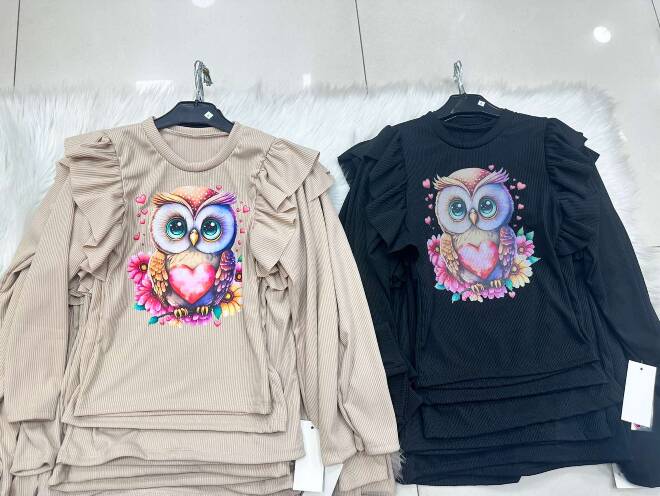 Bluzki dziewczęce 0084 1 kolor  6-16 1