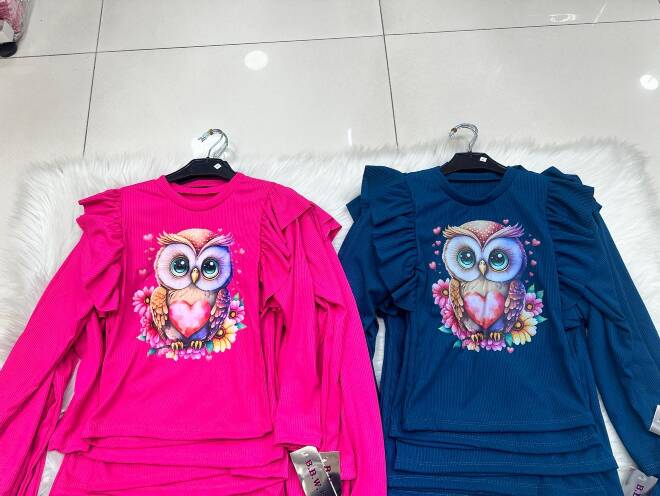 Bluzki dziewczęce 0087 1 kolor  6-16 1