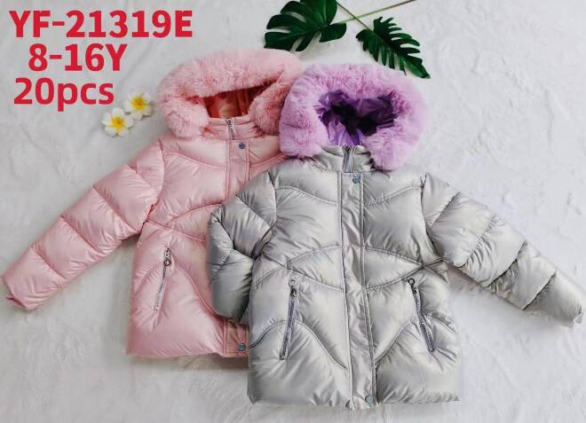 Kurtka  dziewczęce 21319E 1 kolor  8-16 1