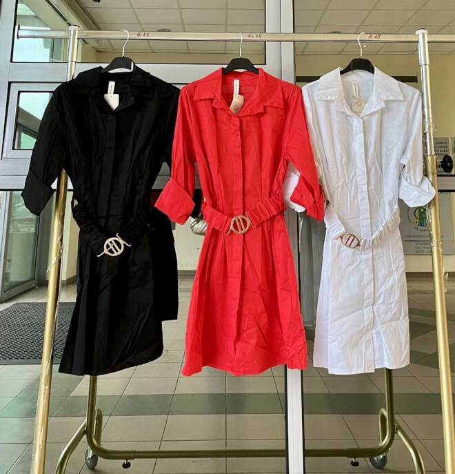 Sukienka damskie 0614 Mix KOLOR  Standard (Towar Włoskie) 1