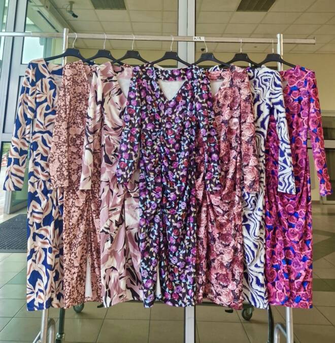 Sukienka damskie 0617 Mix KOLOR  Standard (Towar Włoskie) 1