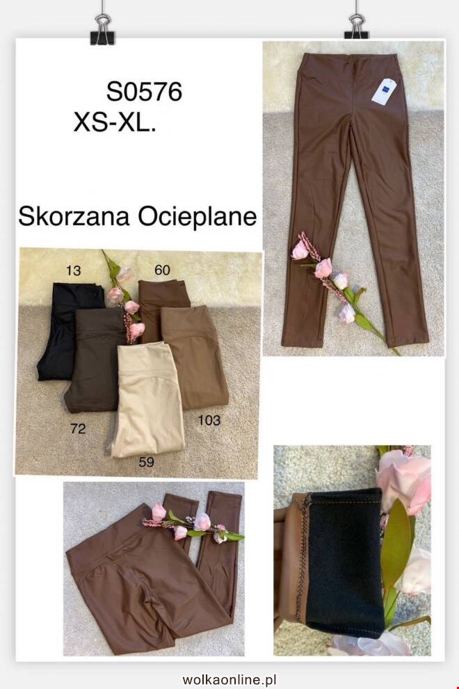 Spodnie damskie S0576 1 kolor  XS-XL