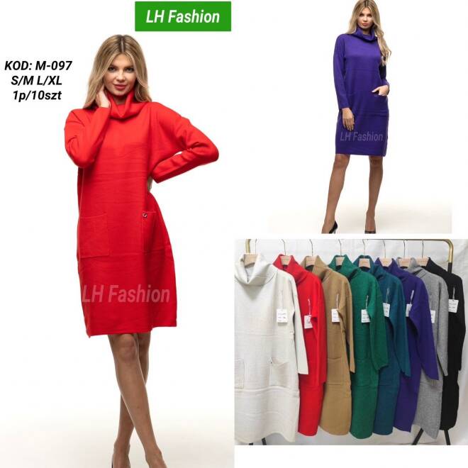 Sukienka damskie M-097 Mix KOLOR  S/M-L/XL