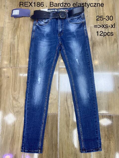 Jeansy damskie REX186 1 kolor 25-30