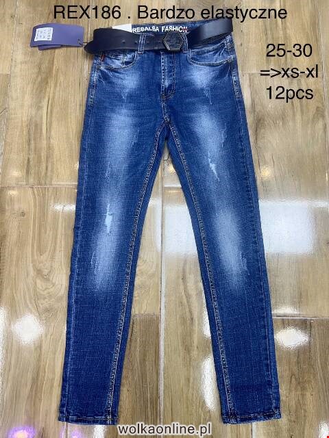 Jeansy damskie REX186 1 kolor 25-30