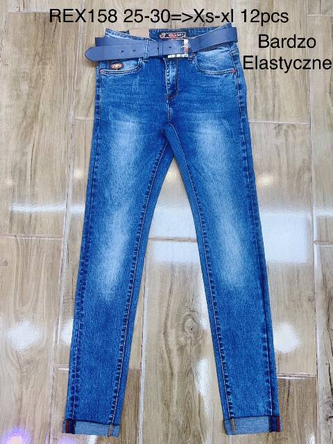 Jeansy damskie REX158 1 kolor 25-30