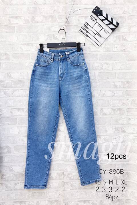 Jeansy damskie CY-886B 1 kolor XS-XL 1