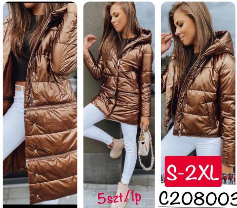 Płaszcze damskie C208003 1 kolor S-2XL