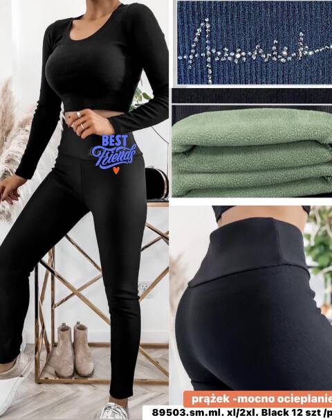 Leginsy damskie 89503 1 kolor S-2XL 1
