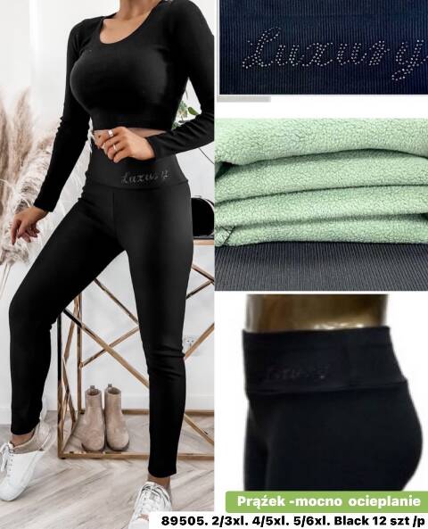 Leginsy damskie 89505 1 kolor 2XL-6XL