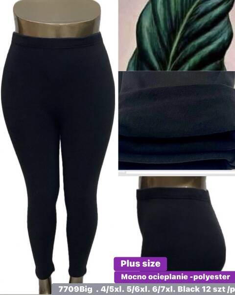 Leginsy damskie 7709 1 kolor 4XL-7XL