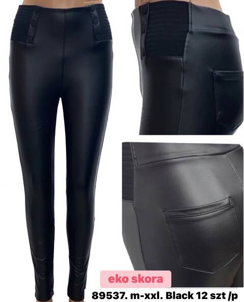 Spodnie z eko-skóry damskie 89537 1 kolor M-2XL 1