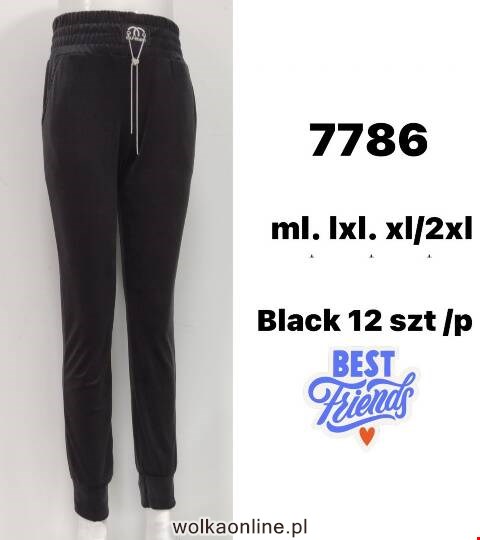 Spodnie dresowe damskie 7786 1 kolor M-2XL