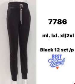 Spodnie dresowe damskie 7786 1 kolor M-2XL