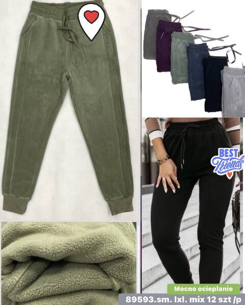 Spodnie dresowe damskie 89593 Mix kolor S/M-L/XL