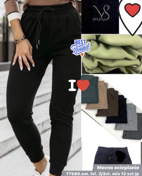 Spodnie dresowe damskie 77580 Mix kolor S-3XL 1