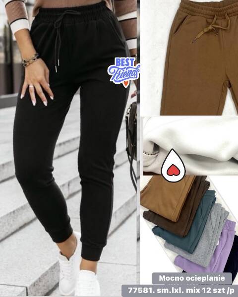 Spodnie dresowe damskie 77580 Mix kolor S/M-L/XL