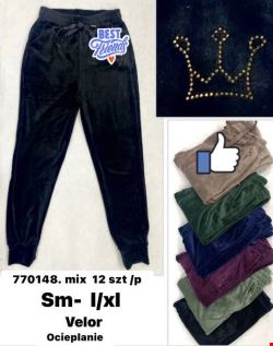Spodnie dresowe damskie 770148 Mix kolor S/M-L/XL