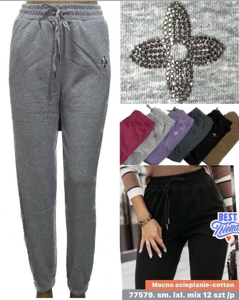 Spodnie dresowe damskie 77579 Mix kolor S/M-L/XL 1