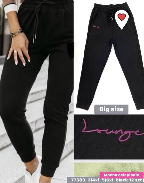 Spodnie dresowe damskie 77583 1 kolor 3XL-6XL 1