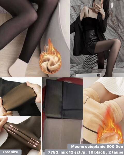 Rajtopy damskie 7783 1 kolor Sandard