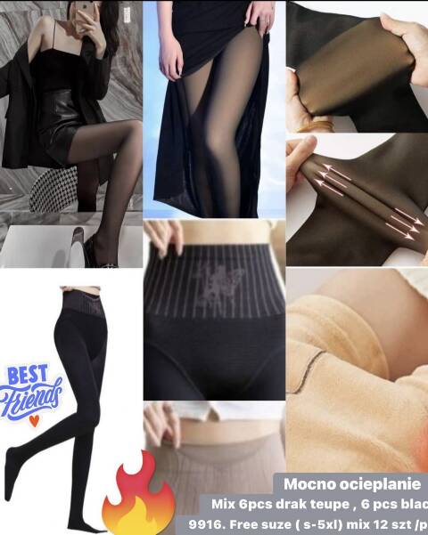 Rajtopy damskie 9916 1 kolor S-5XL
