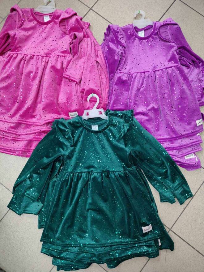 Sukienki dziewczęce 4722 1 kolor  104-158 1