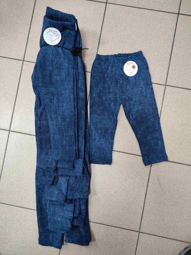  Leginsy dziewczęce 4734 1 kolor  86-146 1