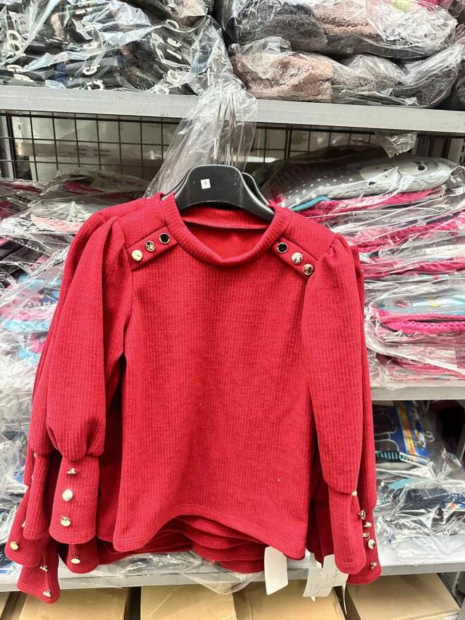 Bluza  dziewczęce 4765 1 kolor  4-14 1