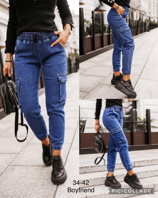 Jeansy damskie 4819 1 kolor  34-42 1