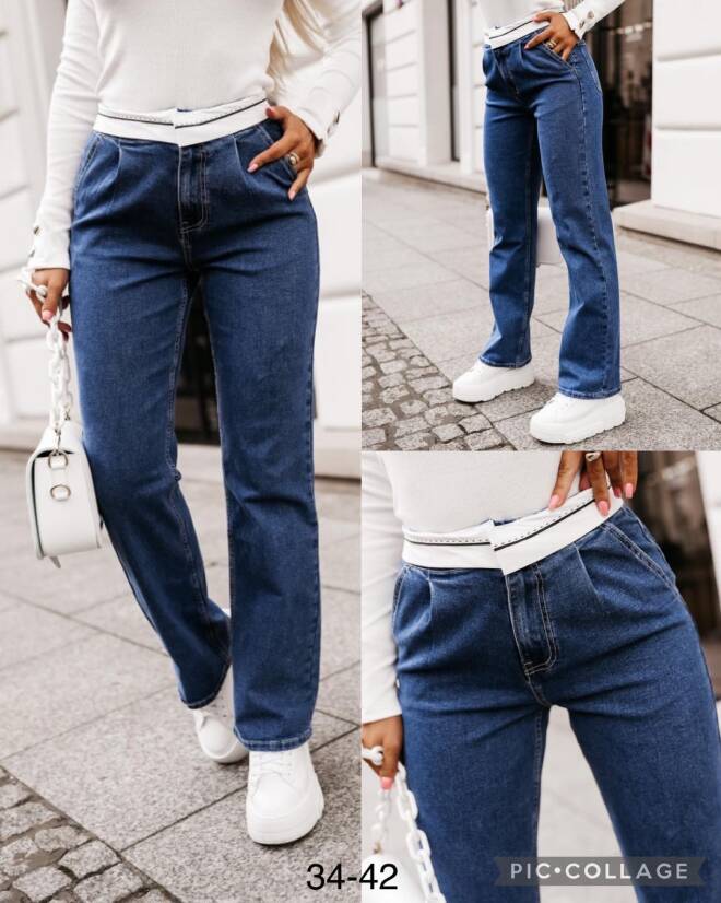 Jeansy damskie 4821 1 kolor  34-42 1